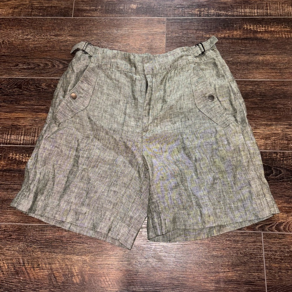 Athleta Voyager Linen Shorts
